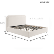 Nyssa Bed Frame with Sherpa Headboard