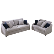 Sorin Sofa Light Grey With Cushions