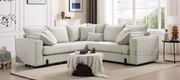 Vexis Sectional Sofa Beige