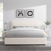 Nyssa Bed Frame with Sherpa Headboard