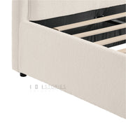 Nyssa Bed Frame with Sherpa Headboard