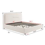 Nyssa Bed Frame with Sherpa Headboard