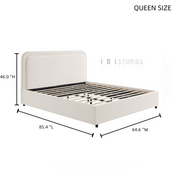 Nyssa Bed Frame with Sherpa Headboard