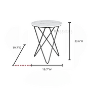 Nash Side Table White
