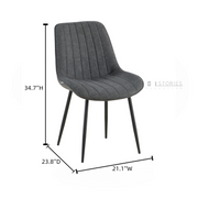Caius Dining Chair Grey(4Pcs/1ctn)