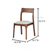 Azuryn Dining Chair Walnut Brown(2Pcs/1ctn)