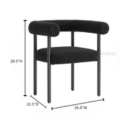 Roka Dinning Chair Black(2Pcs/1ctn)