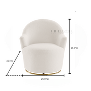 Azura Swivel Chair White