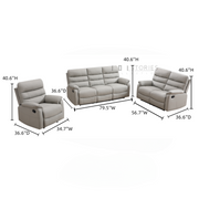 Rafa Recliner Sofa Light Grey