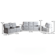 Aeloria Recliner Sofa Light Grey