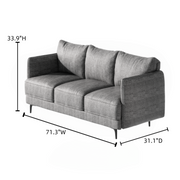 Elysian Sofa Dark Grey, Beige