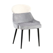 Leif Dining Chair Grey & Beige(2Pcs/1ctn)