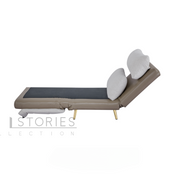 Navira Sofa Bed Pearl White and Milk Coffee