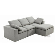 Luna Compressed Cloud Sectional Sofa - Large Size
