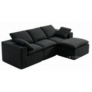 Luna Compressed Cloud Sectional Sofa - Large Size
