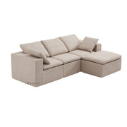 Mira Compressed L-Shaped Cloud Modular Sofa