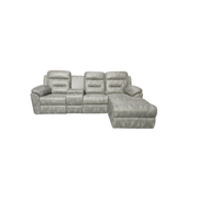 Rhylen Recliner Corner Sofa Medium Grey