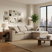 Mira Compressed L-Shaped Cloud Modular Sofa