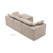 Mira Compressed L-Shaped Cloud Modular Sofa