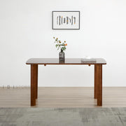 Darian Rectangular Dining Table Walnut Brown