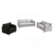 Lyra Sofa White, Dark Green