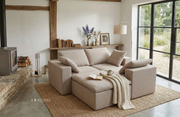 Mira Compressed L-Shaped Cloud Modular Sofa