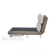 Navira Sofa Bed Pearl White and Milk Coffee