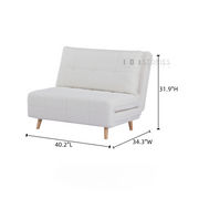 Soriel Sofa Bed Boucle White