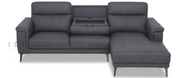 Zeyra Sectional Sofa Dark Grey