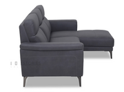 Zeyra Sectional Sofa Dark Grey