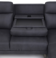 Zeyra Sectional Sofa Dark Grey