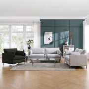 Lyra Sofa White, Dark Green