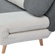 Elyssan Sofa Bed White And Grey