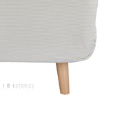 Elyssan Sofa Bed White And Grey