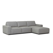 Viriselle Sofa Dark Grey With Revisable Ottoman