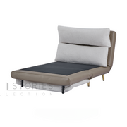 Navira Sofa Bed Pearl White and Milk Coffee