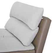 Navira Sofa Bed Pearl White and Milk Coffee