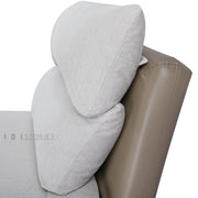 Navira Sofa Bed Pearl White and Milk Coffee