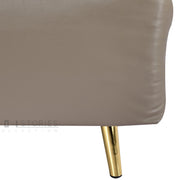 Navira Sofa Bed Pearl White and Milk Coffee