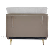 Navira Sofa Bed Pearl White and Milk Coffee