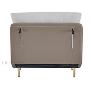 Navira Sofa Bed Pearl White and Milk Coffee