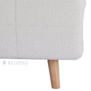 Soriel Sofa Bed Boucle White