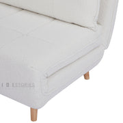 Soriel Sofa Bed Boucle White