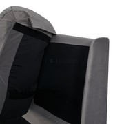 Zephryn Bed Frame – Solid Wood Structure with Metal Legs