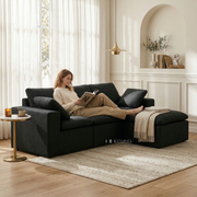 Luna Compressed Cloud Sectional Sofa - Large Size