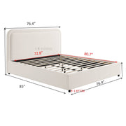 Nyssa Bed Frame with Sherpa Headboard