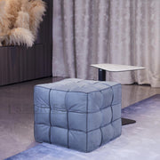 Blue Cube Ottoman