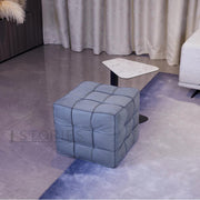 Blue Cube Ottoman